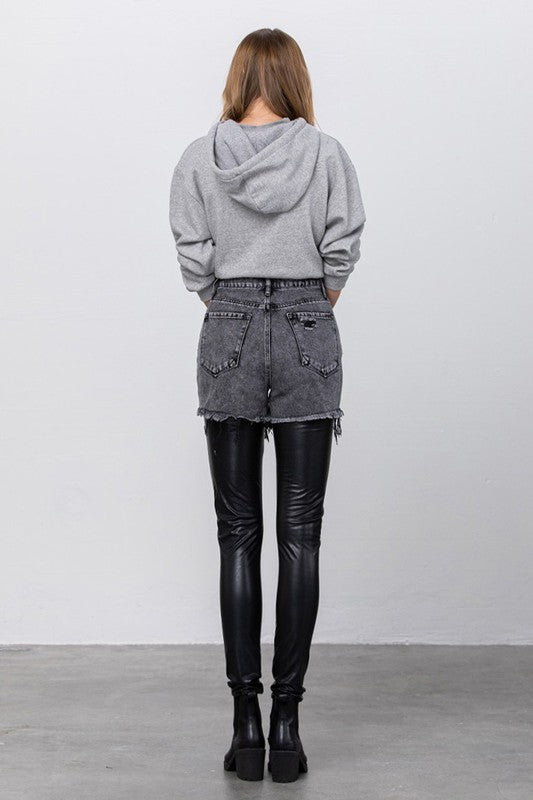 Alter-Ego High Rise Leather Combo Pants
