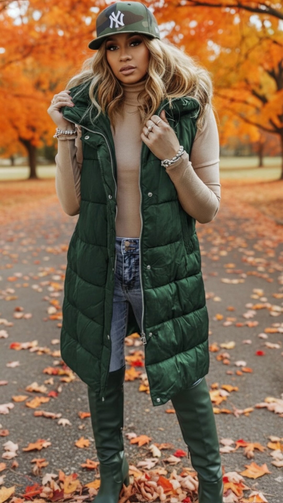Sleeveless Hooded Vest Coat