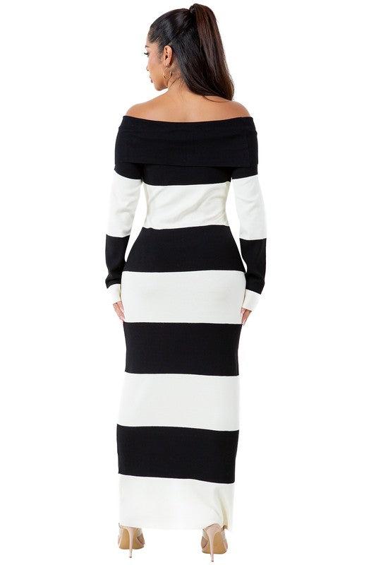 Color Block Maxi Dress